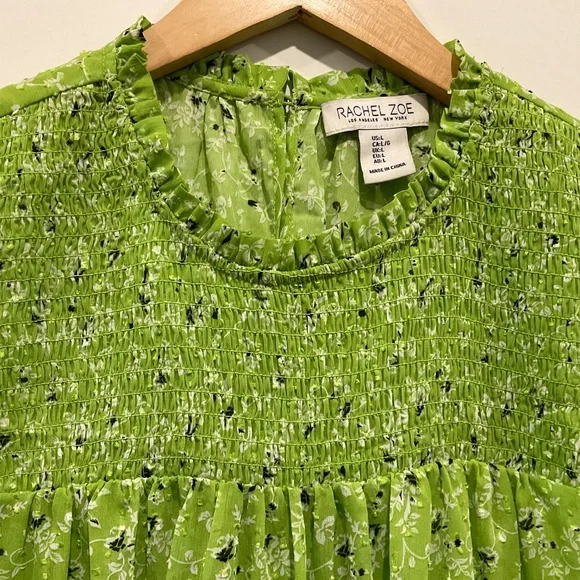 RACHEL  ZOE Sleeveless Top Green Size Large - Picture 3 of 10